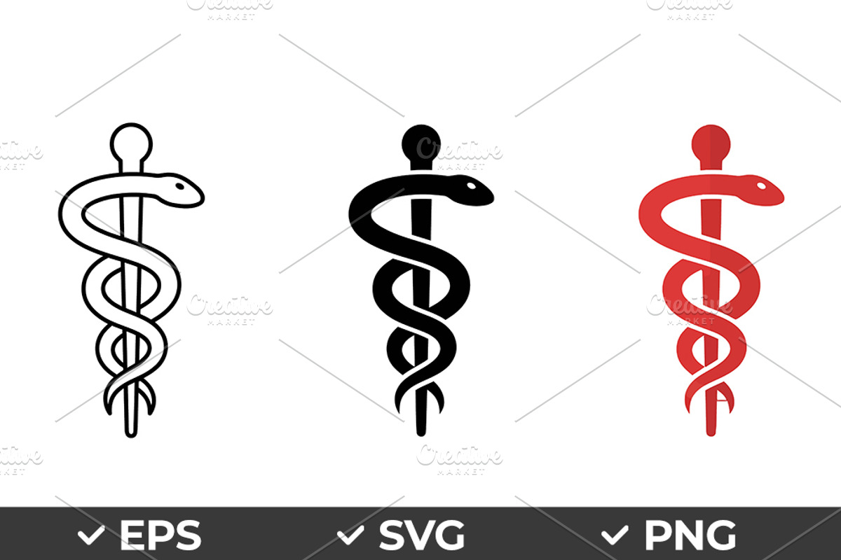 Asclepius Rod Vector Symbol, an Object Graphic by Artonix (Photo 1 of 3)