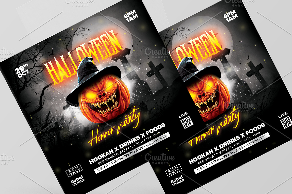 Halloween Party Flyer, a Flyer Template by creative-mint (Photo 3 of 3)