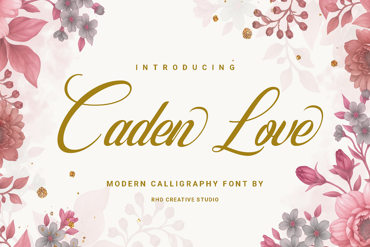 Caden Love Modern Calligraphy, a Handwritten Font by RHD Creative Studio (Photo 1 of 12)