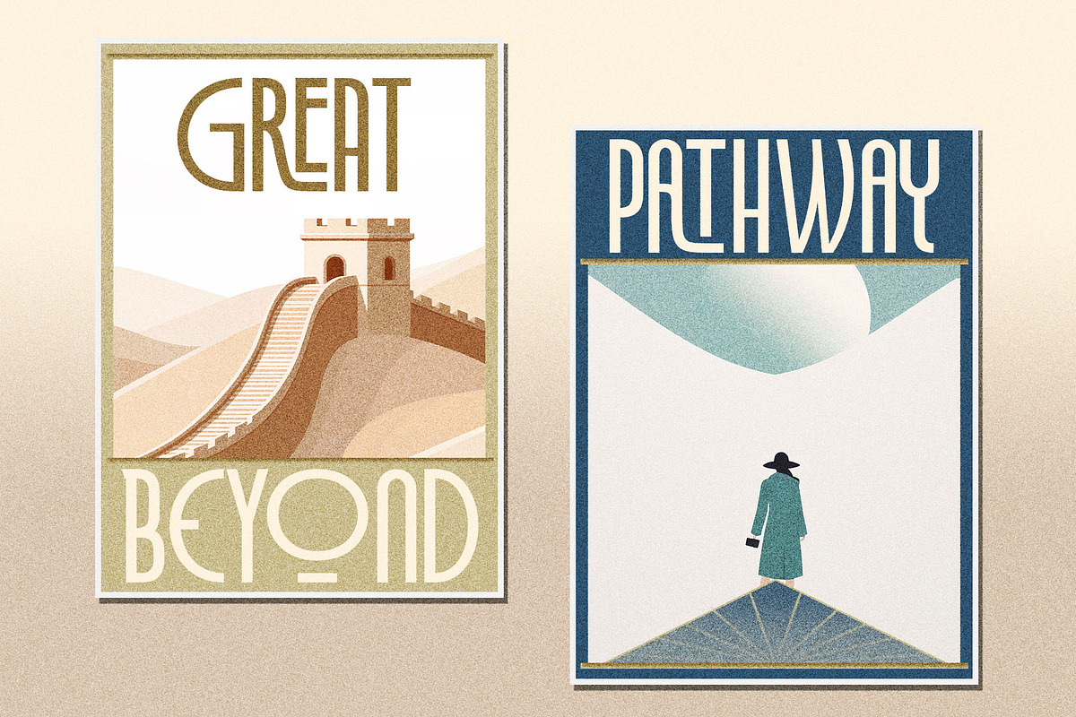 Decondol Art Deco Typeface, a Sans Serif Font by alit design (Photo 8 of 17)