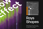 Rays Glow Text Effect, a Layer Style Add-On by Milka (Thumbnail 4 of 7)