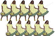 Lemon Girls Clipart, a Person Illustration by GlamArtZhanna (Thumbnail 5 of 5)
