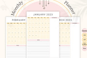 Minimalist Monthly Planner | Canva, a Stationery Template by CreativeBundlex (Thumbnail 1 of 4)