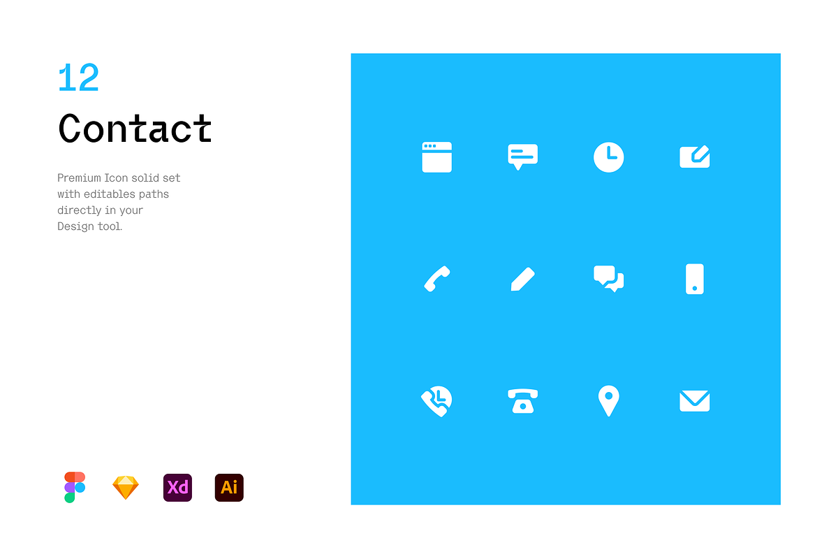 Contact - Solicons, a Solid Icon by Petr Bilek (Photo 1 of 2)