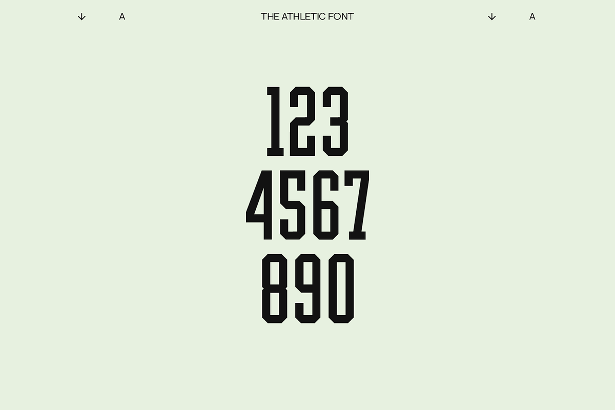THE ATHLETIC FONT, a Serif Font by THE BOLD FONT. (Photo 8 of 18)
