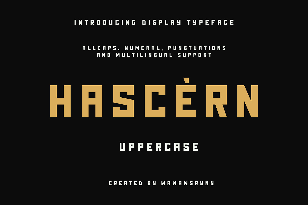 HASCERN, a Font by SON OF THIRTEEN (Photo 1 of 5)