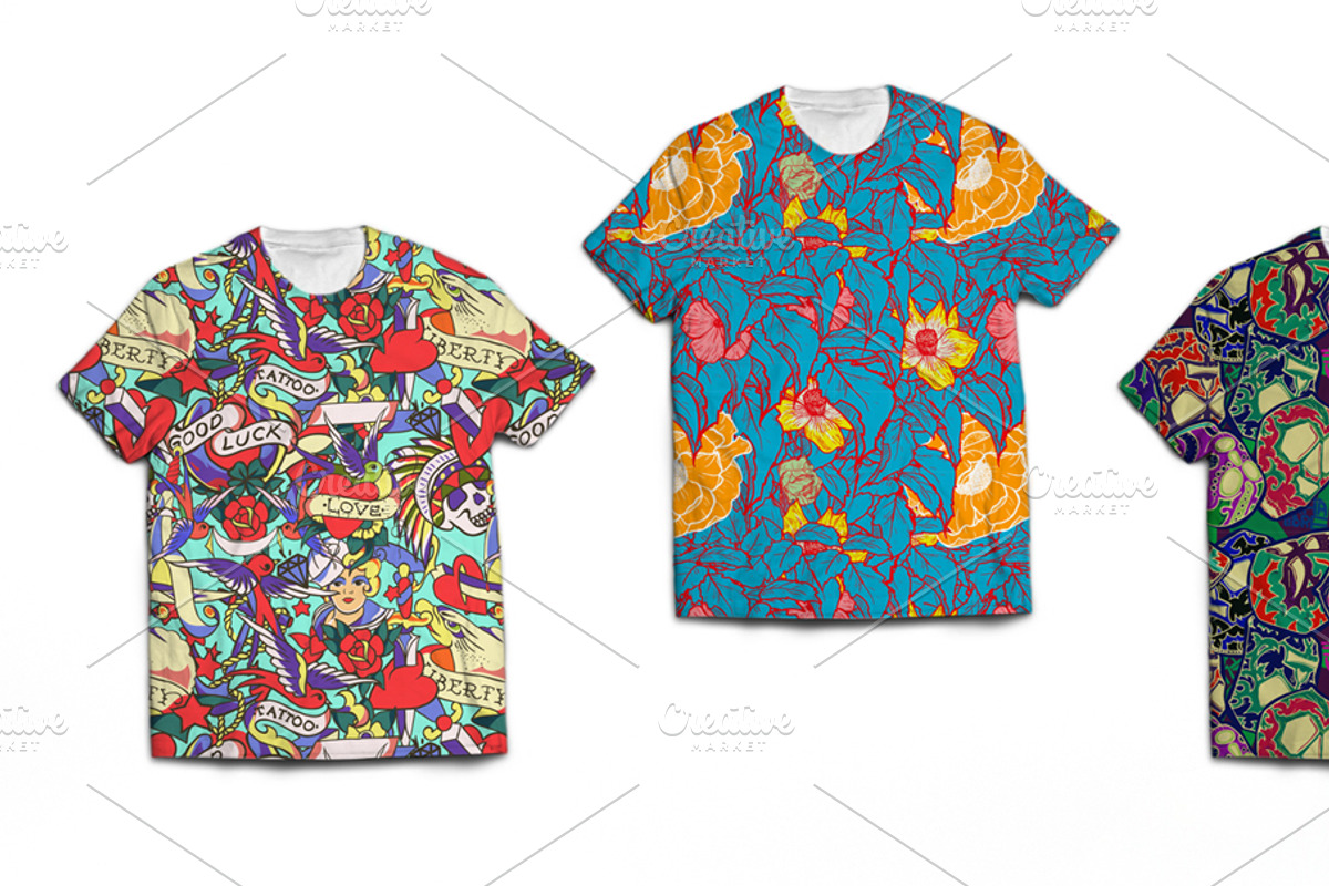 T-shirt design pattern BIG BUNDLE, a Pattern Graphic by NKTKNS (Photo 7 of 7)