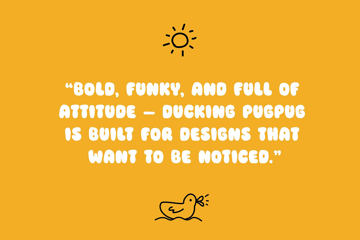 Ducking PugPug Font, a Handwritten Font by KengGraphic (Photo 2 of 9)