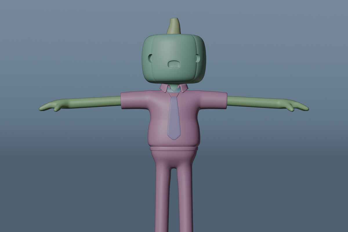 Pumkin Business Man 3D Model, a Characters & Person 3D Model by Dudukbersama (Photo 3 of 3)