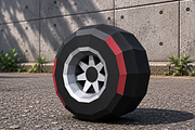 Formula 1 wheel - 3d papercraft, a Cars & Vehicle 3D Model by PAPER amaze (Thumbnail 6 of 8)