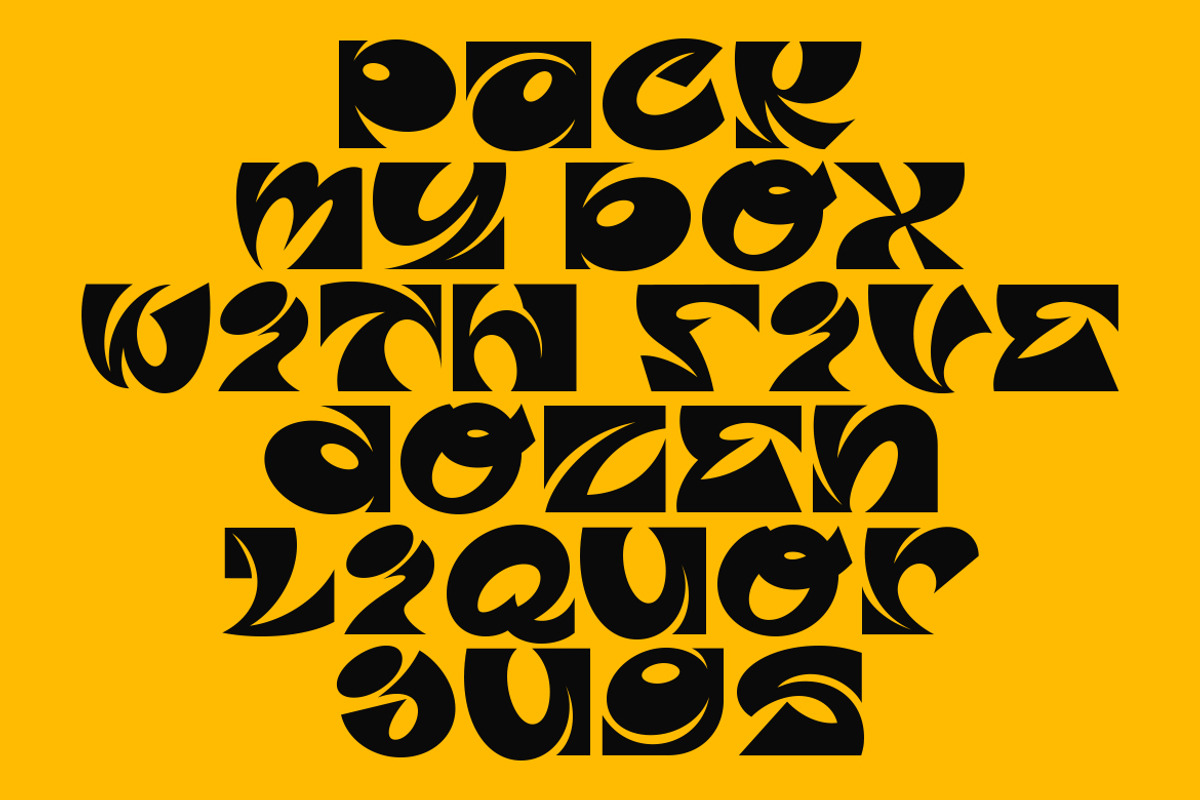 GF Trunk - Funky Display Font, a Serif Font by GroovyFontCo (Photo 3 of 8)
