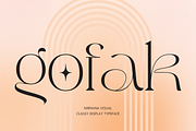 Gofak Classy - Branding Logo Font, a Serif Font by Nirmana Visual (Thumbnail 1 of 11)