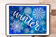 Snowflake Procreate Stamp Brushes, a Brush Add-On by Alexis Gentry (Thumbnail 3 of 8)