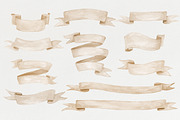 Watercolor ribbons set, a Decorative Illustration by NataliVA (Thumbnail 4 of 5)