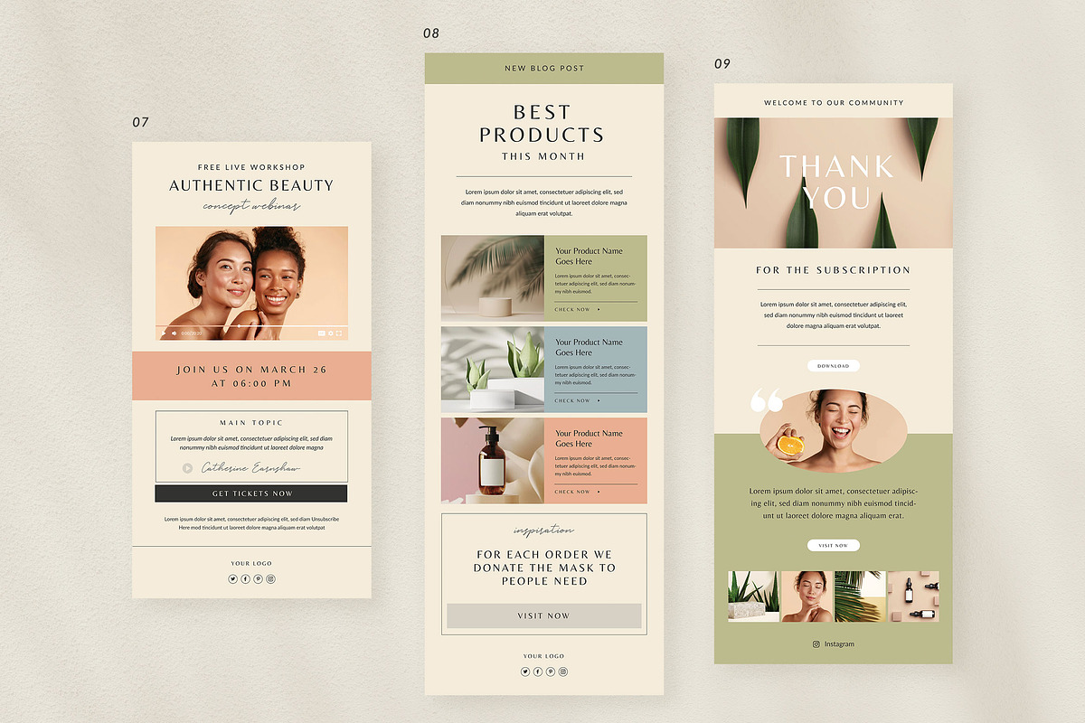 Enchanté Email Newsletter Template, an Email Template by Vynetta (Photo 5 of 7)