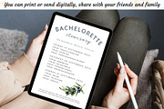 Olives Bachelorette itinerary card, a Stationery Template by EvaTemplates (Thumbnail 7 of 9)