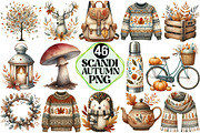 Scandi Autumn Clipart, an Illustration by Pixels.Craft (Thumbnail 1 of 7)