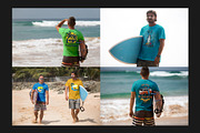 Surfers T-Shirt Mock-Up Set, a Shirt Mockup by Freeman Studio (Thumbnail 8 of 16)