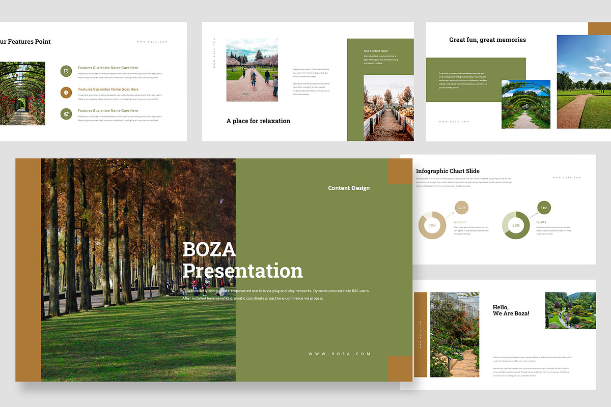 Boza : Garden Design Google Slides, a Presentation Template by Punkl Camp (Photo 1 of 16)