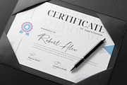 Modern Certificate Template, a Stationery Template by Pixelpick (Thumbnail 1 of 4)
