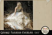 Grunge Flourish Overlays, a Texture Graphic by Clikchic Designs (Thumbnail 5 of 5)