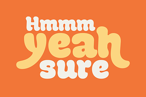 Manju; Retro Soft Display Font