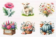 Farm Animals Cozy Farmhouse clipart, an Illustration by CreationArt (Thumbnail 5 of 5)