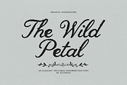 The Wild Petal | Textured Font, a Script Font by elvinova (Thumbnail 1 of 12)