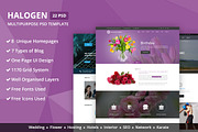 One Page PSD Templates Bundle, a Landing Page Template by WebbyTemplates (Thumbnail 1 of 5)
