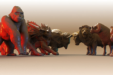 Beast Collection 1, an Animal 3D Model by Giimann