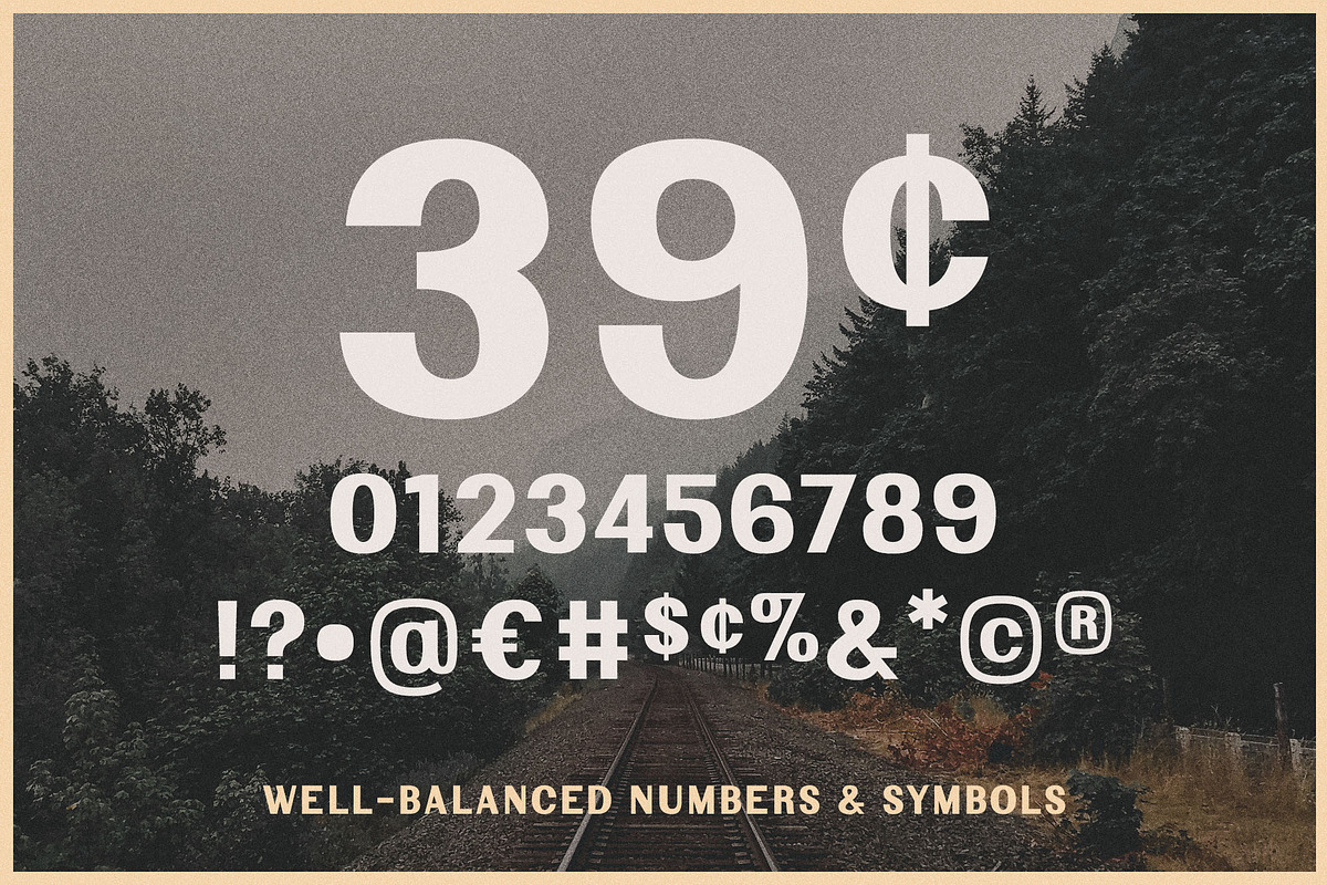 Riverwest Vintage Industrial Font, a Sans Serif Font by Parker Creative (Photo 9 of 10)