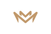 Lettermarks MM Crown Logo Templates, a Branding & Logo Template by ganuDESIGN (Thumbnail 1 of 4)