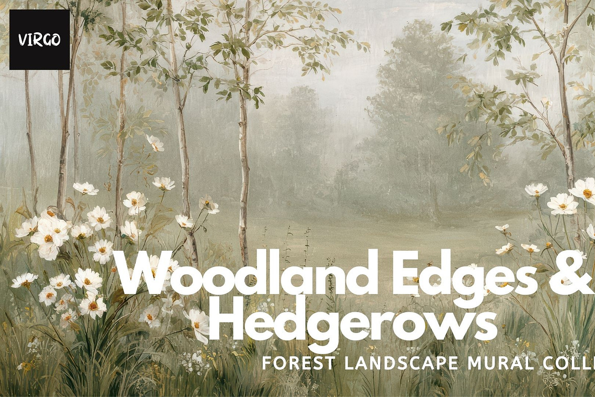 30+ Woodland Edges & Hedgerows, a Decorative Illustration by Virgo Studio (Photo 1 of 6)