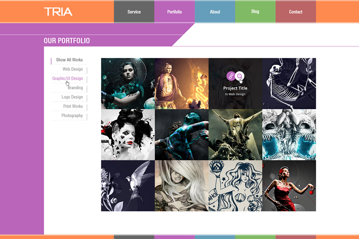TRIA - Single Page PSD Theme, a Websites & App Template by Metrothemes (Photo 4 of 5)