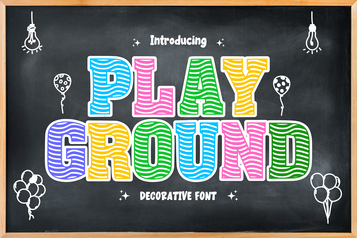 Play Ground - Kids Font Types, a Font by KiddoGlyphs Studio (Photo 1 of 4)