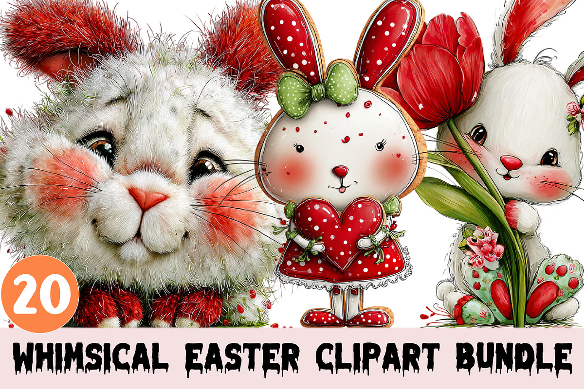 Whimsical Easter Clipart, a Graphic by CitraGraphics (Photo 1 of 4)