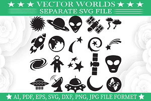 Space Creature Svg, Space Svg