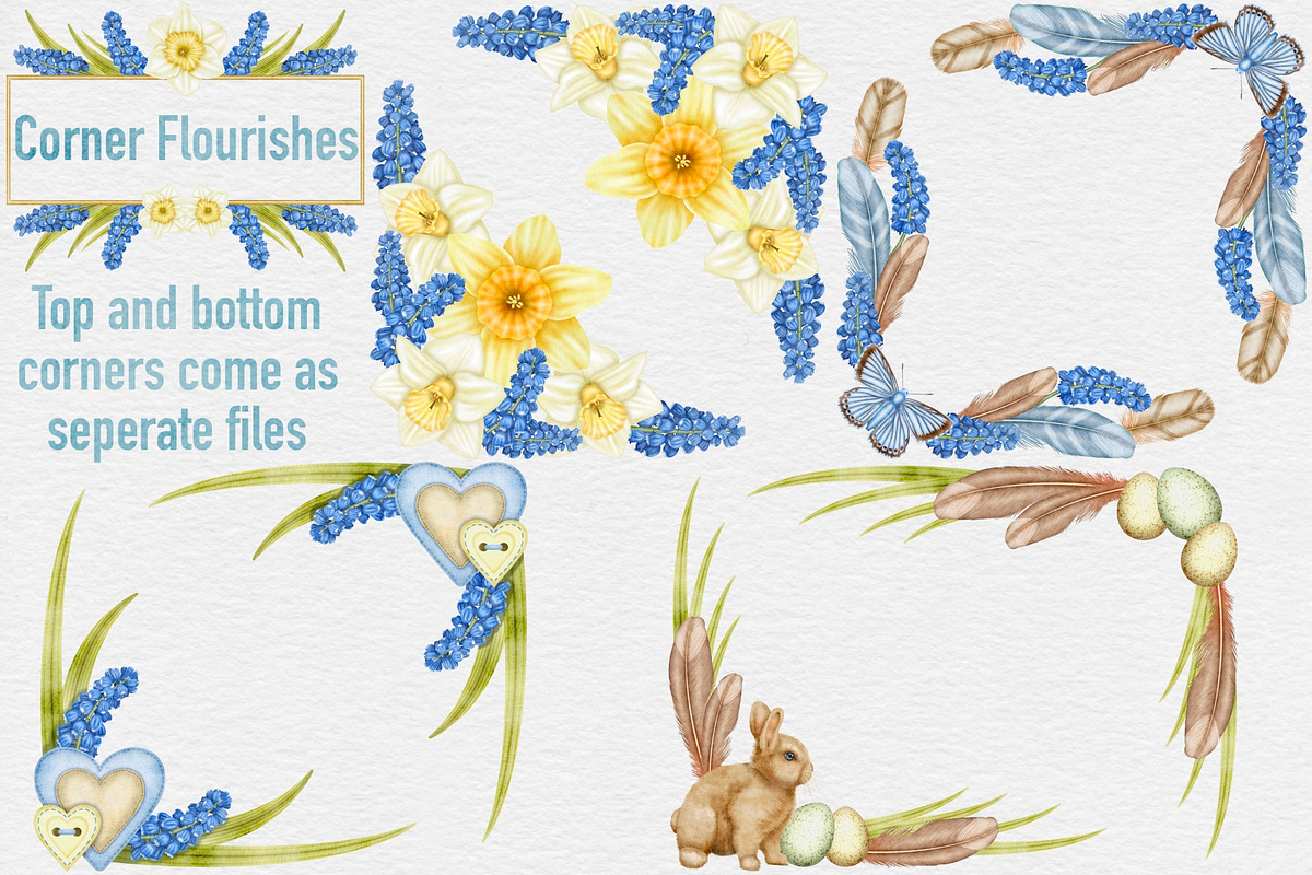 Spring into Easter Clipart Set., a Seasonal Illustration by Happy Sloth Graphics (Photo 5 of 17)