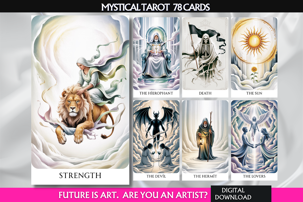 Mystical Tarot Cards Deck, an Object Illustration by Mugio (Photo 1 of 7)