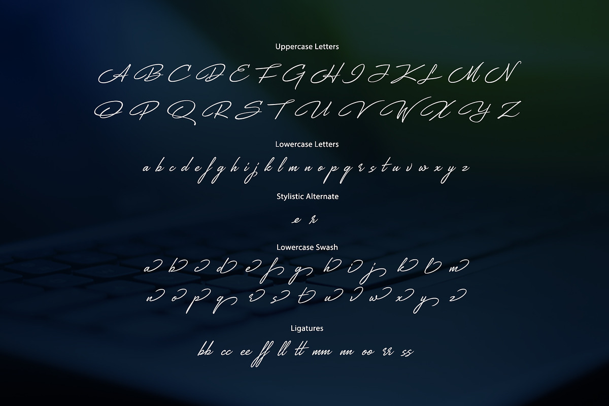 Blue Handwritten Font, a Script Font by sunnytudu (Photo 11 of 13)