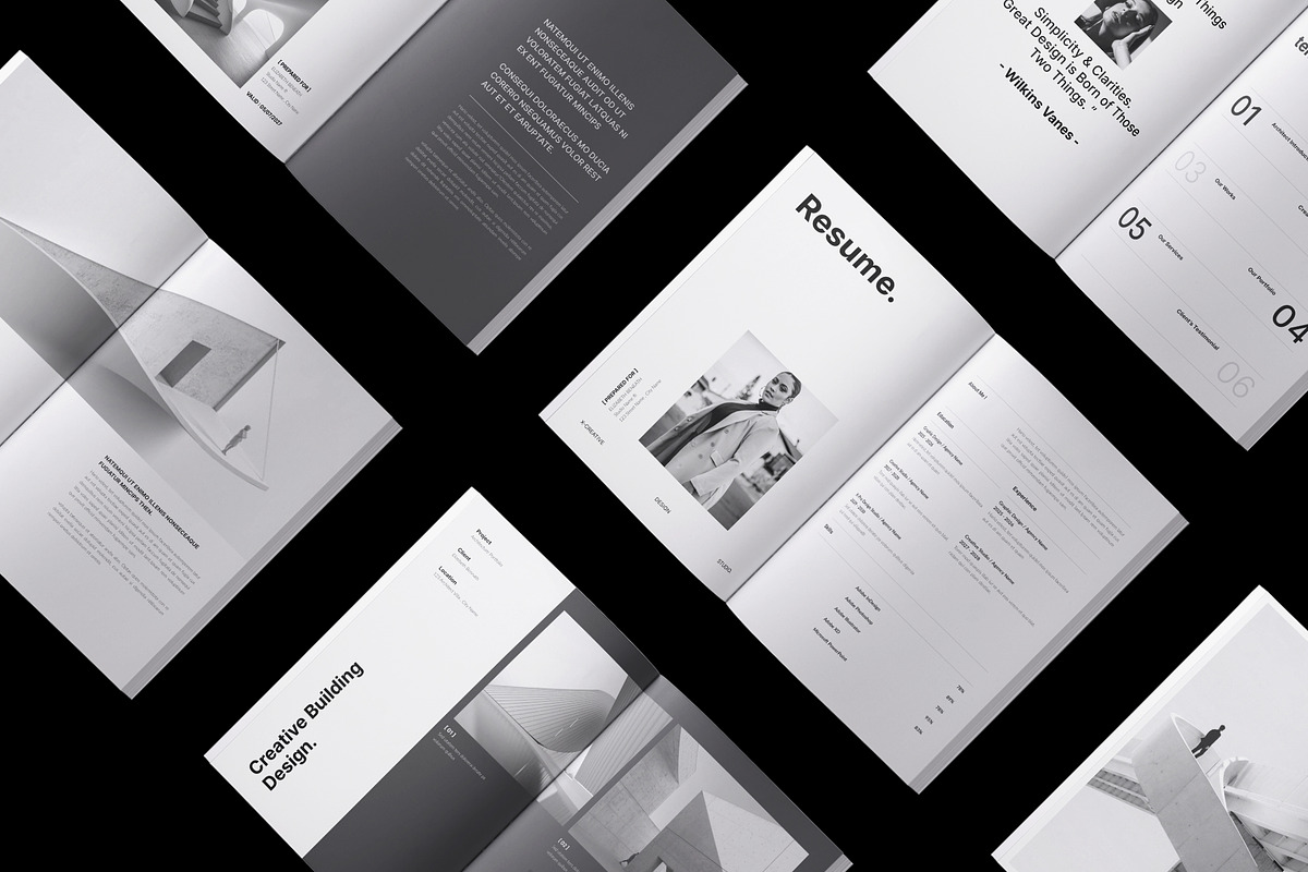Architecture Brochure Template, a Brochure Template by TemplateFolio-Shop (Photo 2 of 18)