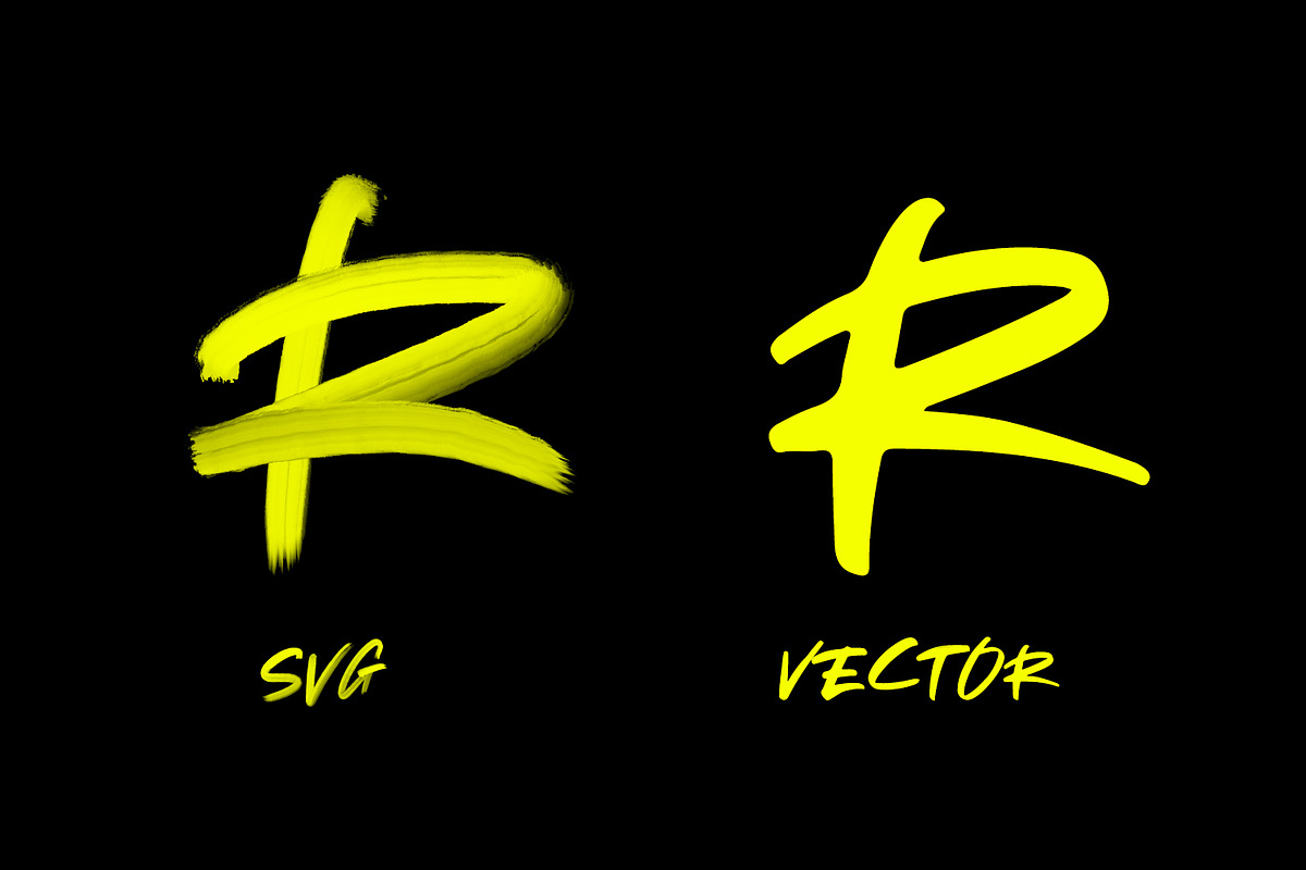 Redrock - SVG Brush Font preview 8