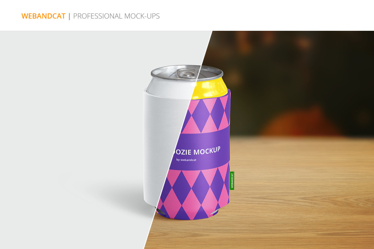 Can Koozie Mock-up, a Product Mockup by WebAndCat (Photo 6 of 7)
