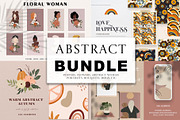 ABSTRACT BUNDLE - woman, flowers, a Person Illustration by Spark Studio Brushes (Thumbnail 1 of 25)