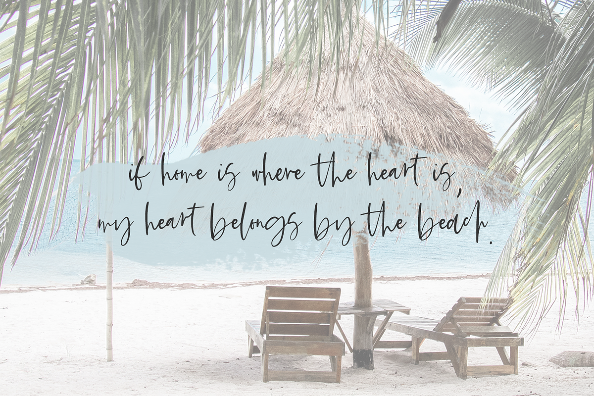 Beach Town - Handwritten Font, a Script Font by Beck McCormick (Photo 4 of 11)