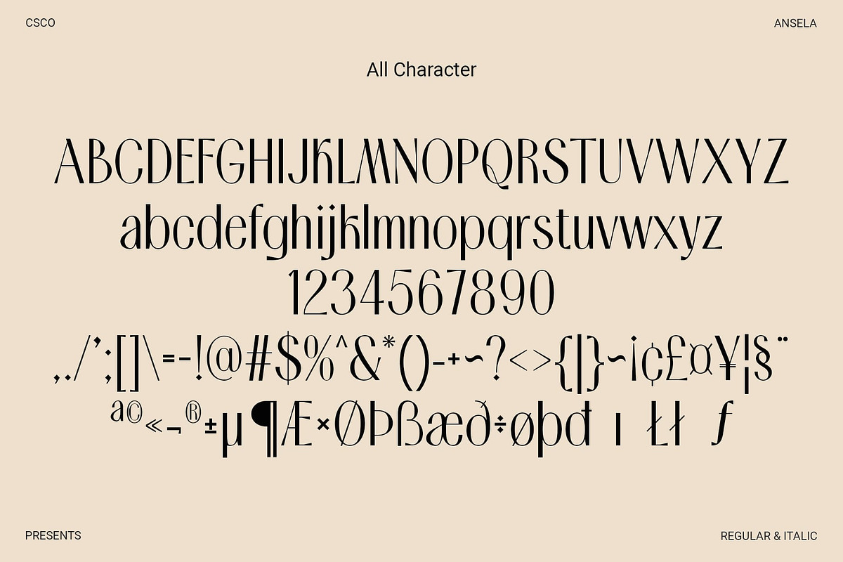 Ansela – Elegant Sans, a Sans Serif Font by Craft Supply Co. (Photo 8 of 8)