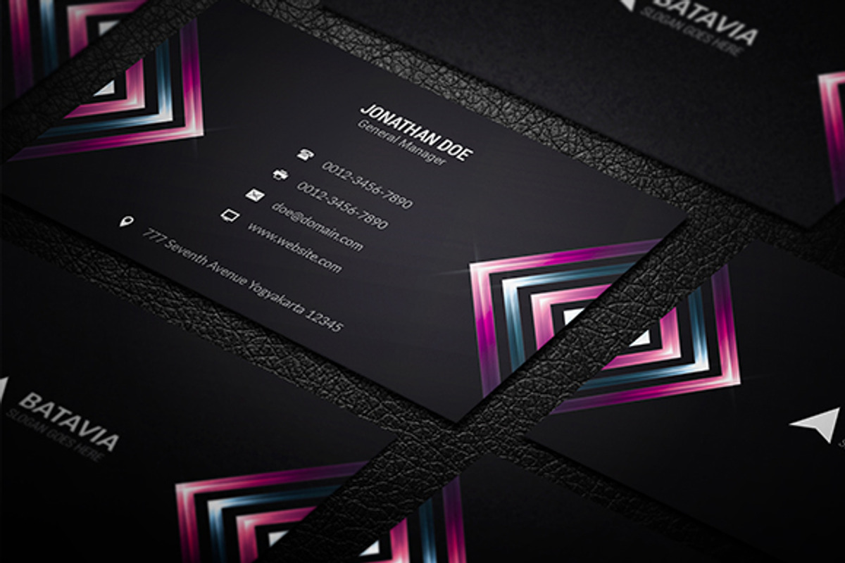 Creative Dark Business Card, a Business Card Template by InfinityArt (Photo 4 of 4)