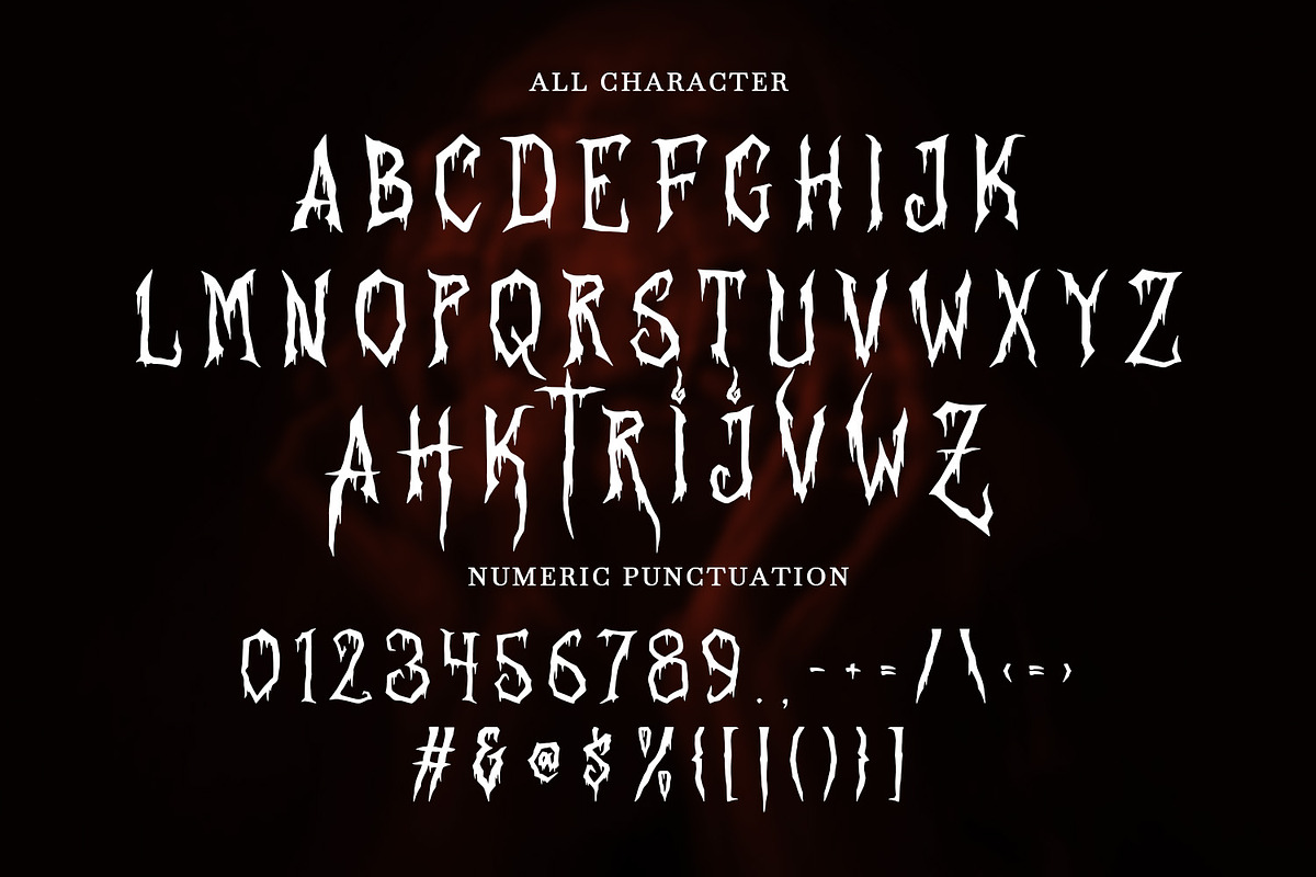 Frozzedt Dripping Display Font, a Blackletter Font by Maulana Creative (Photo 7 of 7)