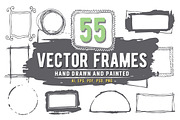 55 Hand-drawn, painted vector frames, a Graphic by ladik (Thumbnail 1 of 5)