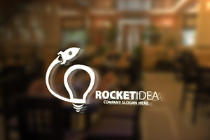 Rocket Idea Logo Template